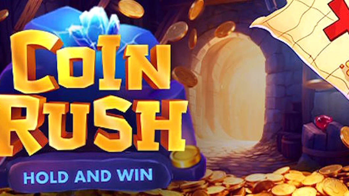 Tampilan visual slot Coin Rush dengan tema koin emas dan mekanisme 3x3