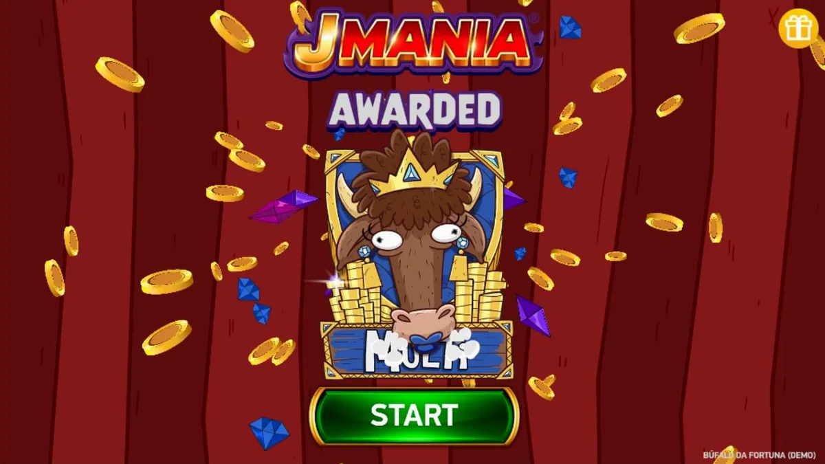 Tampilan visual slot Buffalo da Fortuna dengan tema alam liar dan kerbau emas.