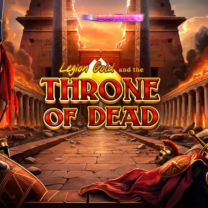 Tampilan visual slot Legion Gold and the Throne of Dead dengan tema kuno.